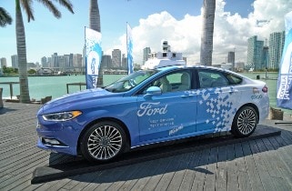 Ford Pilots Self-Driving Vehicles Services in Miami